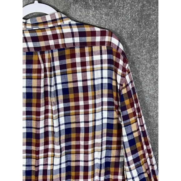 Old Navy Slim Fit Long Sleeve Plaid Flannel Button Down Shirt Mens Size XXL - Picture 10 of 15